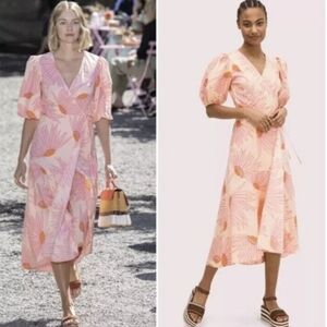 Kate Spade Falling Flower Wrap Dress, Size 6